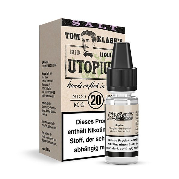 Tom Klarks Nic Salt - Utopium Liquid 10ml 20mg/ml