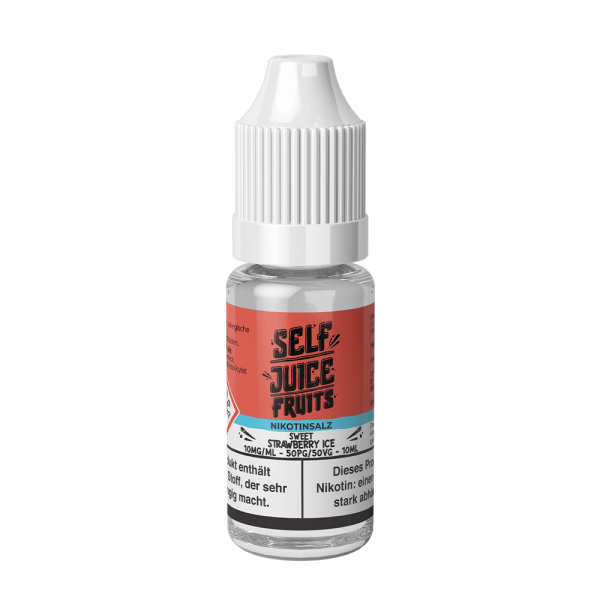 Self Juice Nic Salt - Sweet Strawberry Ice Liquid 10ml 10mg/ml