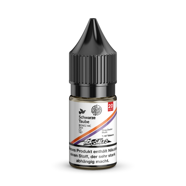 187 StraÃŸenbande Nic Salt - Schwarze Taube Liquid 10ml 20mg/ml