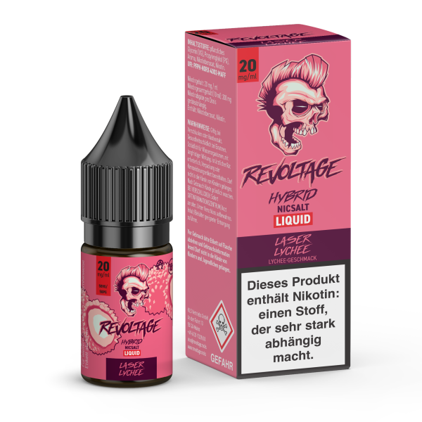 Revoltage Nic Salt - Laser Lychee Liquid 10ml 10mg/ml