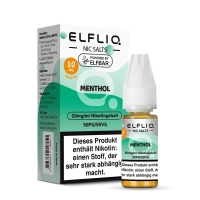 Elfliq by Elfbar Nic Salt - Menthol Liquid 10ml - 20mg/ml