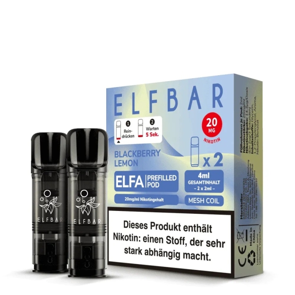 ELF Bar - ELFA Blackberry Lemon Pod 20mg/ml