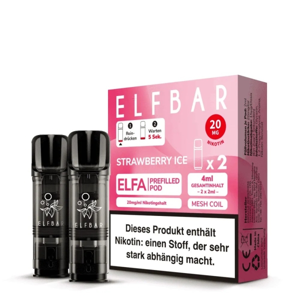 ELF Bar - ELFA Strawberry Ice Pod 20mg/ml