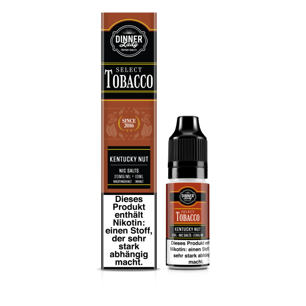 Dinner Lady Select Tobacco - Kentucky Nut Liquid 10ml - 20mg/ml