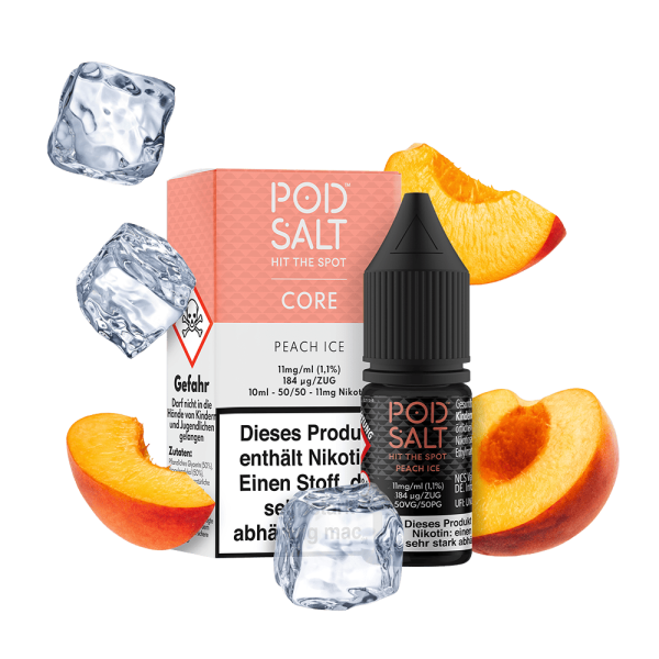 Pod Salt Core - Peach Ice Liquid 10ml 20mg/ml