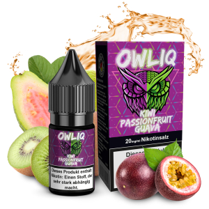 OWLIQ Nic Salt - Kiwi Passionfruit Guava Liquid 10ml 10mg/ml