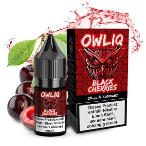 OWLIQ Nic Salt - Black Cherries Liquid 10ml 20mg/ml