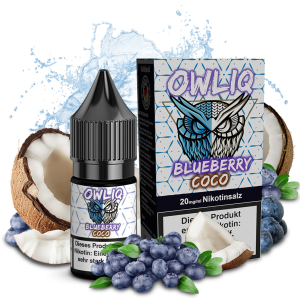 OWLIQ Nic Salt - Blueberry Coco Liquid 10ml 20mg/ml