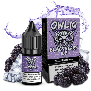 OWLIQ Nic Salt - Blackberry Ice Liquid 10ml 10mg/ml