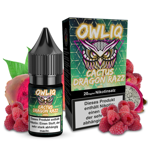 OWLIQ Nic Salt - Cactus Dragon Razz Liquid 10ml 10mg/ml