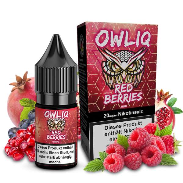 OWLIQ Nic Salt - Red Berries Liquid 10ml 20mg/ml