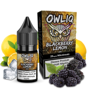 OWLIQ Nic Salt - Blackberry Lemon Liquid 10ml 20mg/ml
