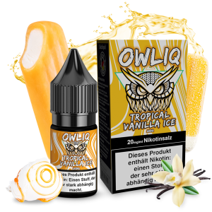 OWLIQ Nic Salt - Tropical Vanilla Ice Liquid 10ml - 10mg/ml