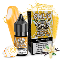 OWLIQ Nic Salt - Tropical Vanilla Ice Liquid 10ml - 10mg/ml