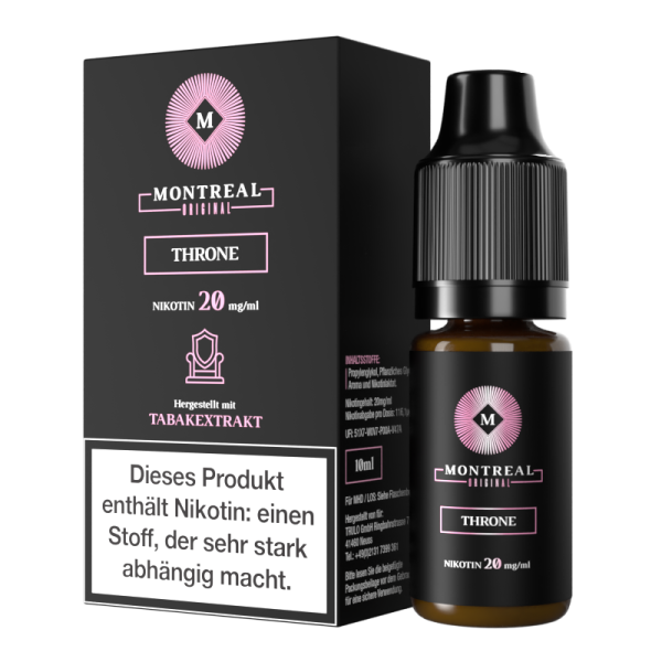 Montreal Original NicSalt - Throne Liquid 10ml 20mg/ml
