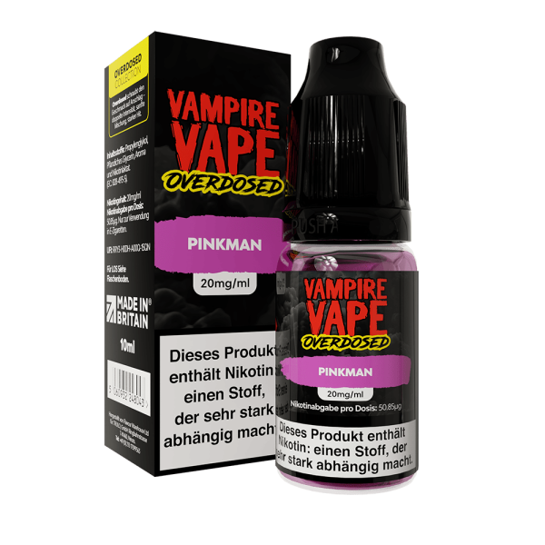Vampire Vape Nic Salt - Pinkman Overdosed Collection Liquid 10ml 20mg/ml