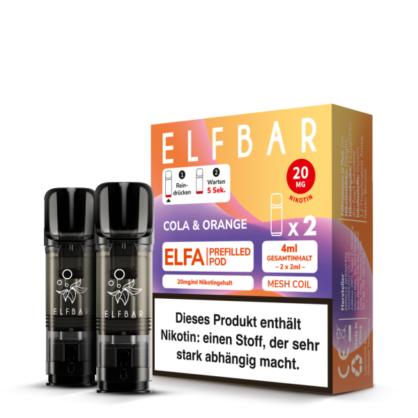 ELF Bar - ELFA Cola & Orange Pod 20mg/ml