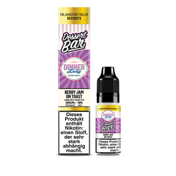 Dinner Lady Dessert Bar - Berry Jam on Toast Liquid 10ml - 20mg/ml