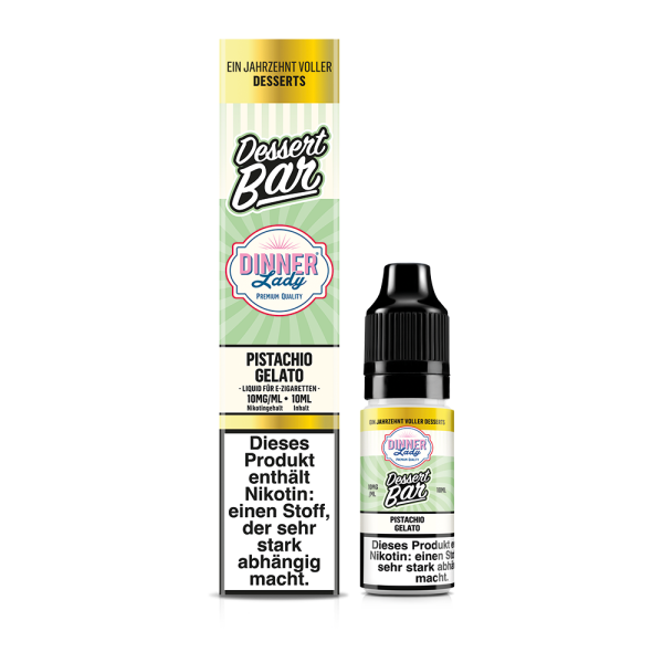Dinner Lady Dessert Bar - Pistachio Gelato Liquid 10ml - 10mg/ml