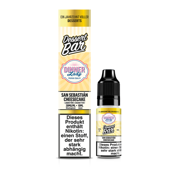Dinner Lady Dessert Bar - San Sebastian Cheesecake Liquid 10ml - 10mg/ml
