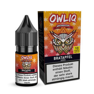 OWLIQ Nic Salt - Bratapfel Liquid 10ml - 10mg/ml