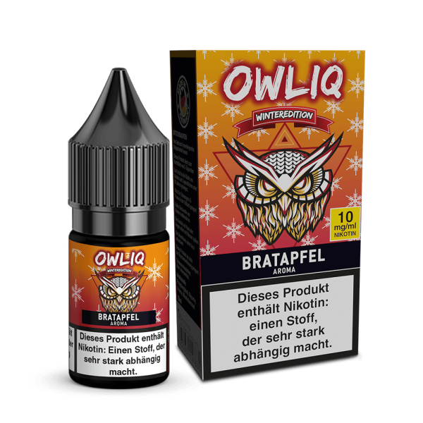 OWLIQ Nic Salt - Bratapfel Liquid 10ml - 20mg/ml
