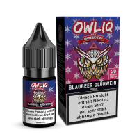 OWLIQ Nic Salt - Blaubeer GlÃ¼hwein Liquid 10ml - 10mg/ml