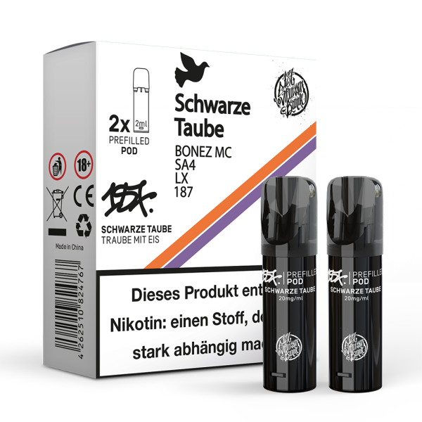 2x 187 Straßenbande Pod - Schwarze Taube 20mg/ml