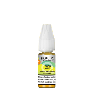 Elfliq by Elfbar Nic Salt - Lemon Mint Liquid 10ml - 20mg/ml