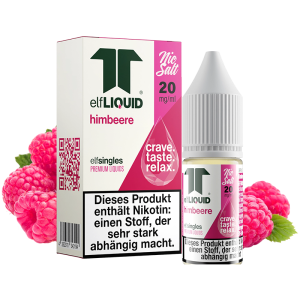 elfLIQUID - elfsingles - 10ml NicSalt Liquid 20mg - Himbeere