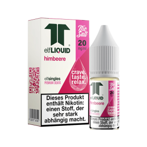 elfLIQUID - elfsingles - 10ml NicSalt Liquid 20mg - Himbeere