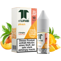 elfLIQUID - elfsingles - 10ml NicSalt Liquid 10mg - Pfirsich