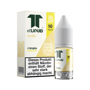 elfLIQUID - elfsingles - 10ml NicSalt Liquid 10mg - Vanille