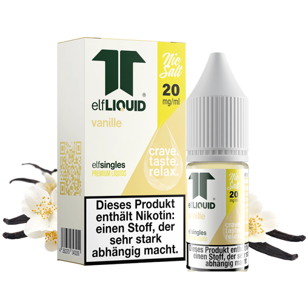 elfLIQUID - elfsingles - 10ml NicSalt Liquid 20mg - Vanille