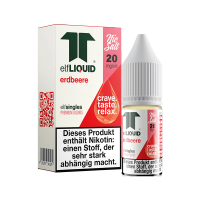 elfLIQUID - elfsingles - 10ml NicSalt Liquid 20mg - Erdbeere
