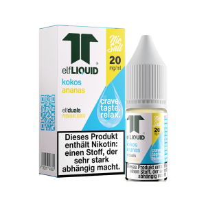 elfLIQUID - elfduals - 10ml NicSalt Liquid 20mg - Kokos...