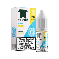 elfLIQUID - elfduals - 10ml NicSalt Liquid 20mg - Kokos Ananas