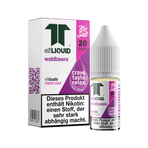 elfLIQUID - elfduals - 10ml NicSalt Liquid 20mg - Waldbeere