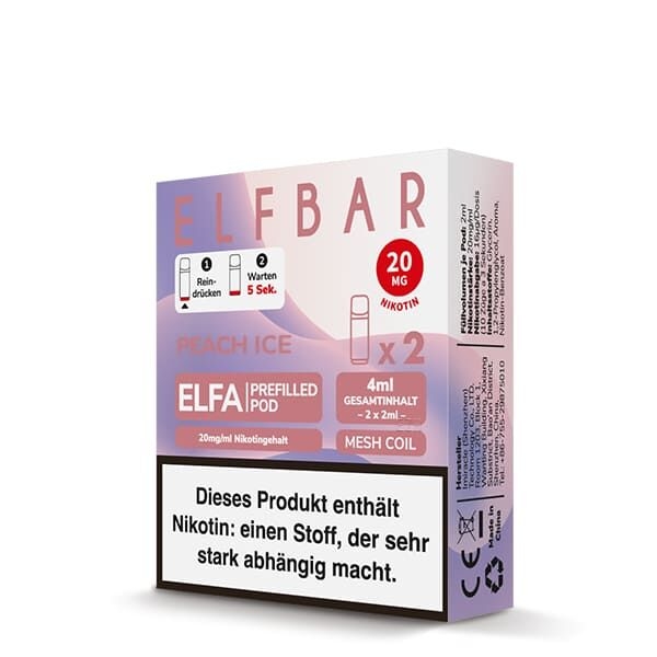 ELF Bar - ELFA Peach Ice Pod 20mg/ml