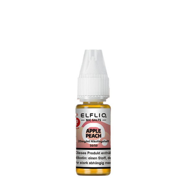 Elfliq by Elfbar Nic Salt - Apple Peach Liquid 10ml 20mg/ml
