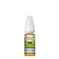 Elfliq by Elfbar Nic Salt - Sour Apple Liquid 10ml - 20mg/ml