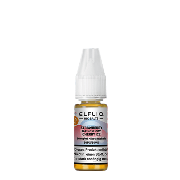 Elfliq by Elfbar Nic Salt - Strawberry Raspberry Cherry Ice Liquid 10ml - 20mg/ml