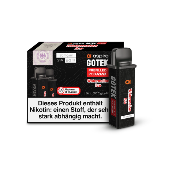 Aspire - GoTek Pod Watermelon Ice 20mg/ml (2 Stück pro Packung)