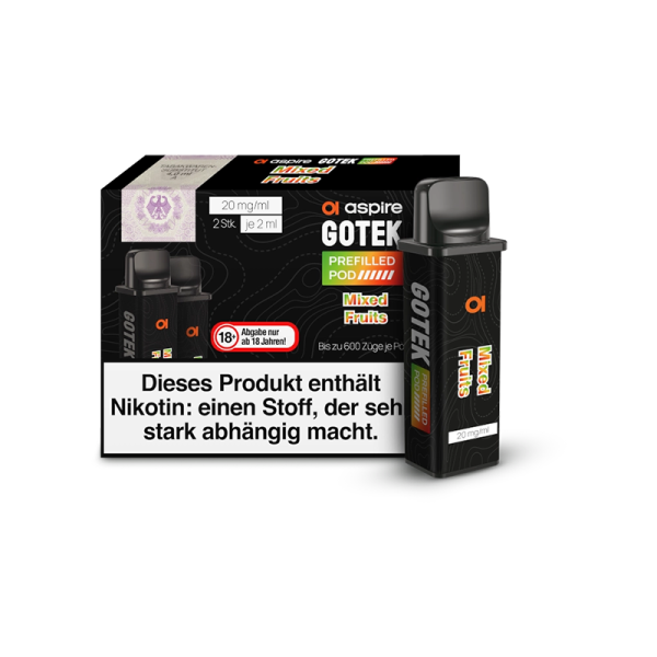 Aspire - GoTek Pod Mixed Fruits 20mg/ml (2 Stück pro Packung)