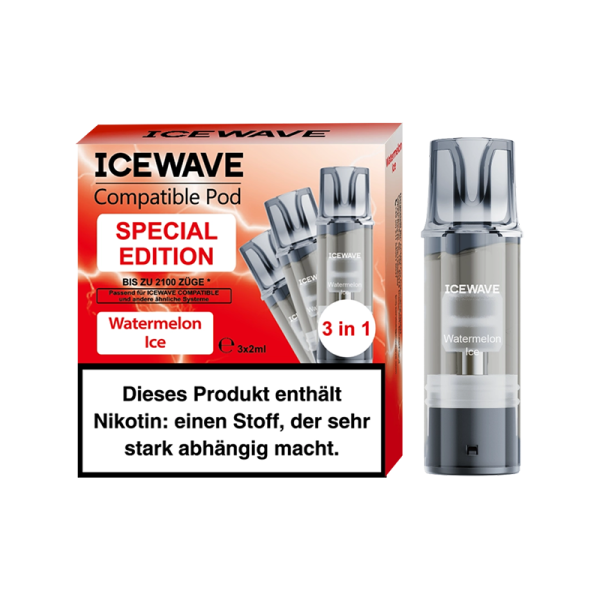 ICEWAVE Compatible Pod - Watermelon Ice Special Edition