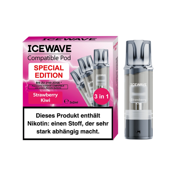 ICEWAVE Compatible Pod - Strawberry Kiwi Special Edition