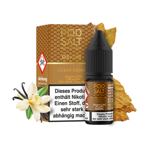 Pod Salt Origin - Cuban Creme 10 ml - 20mg/ml