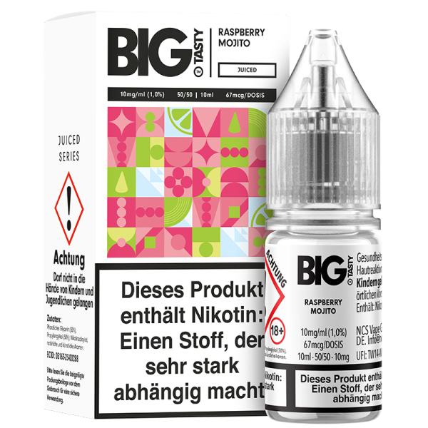 Big Tasty - Raspberry Mojito 10ml - 10mg/ml