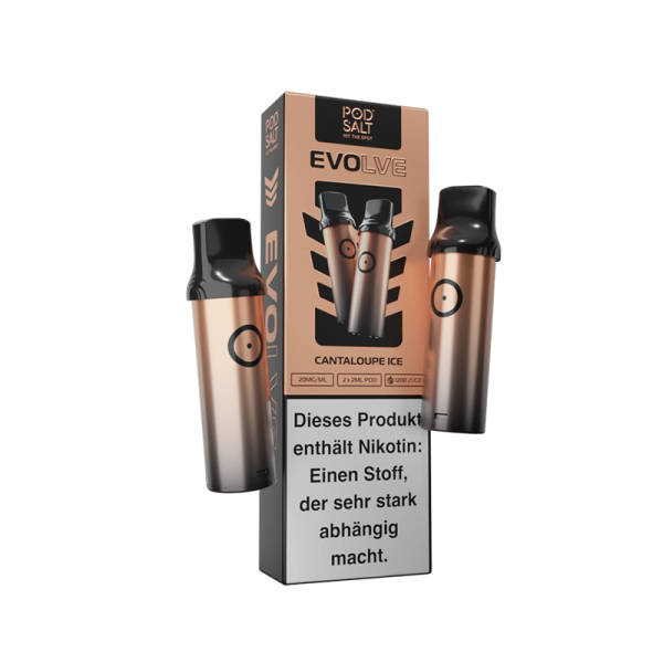 Pod Salt Evolve - Cantaloupe Ice 2x2ml Pod - 20mg/ml