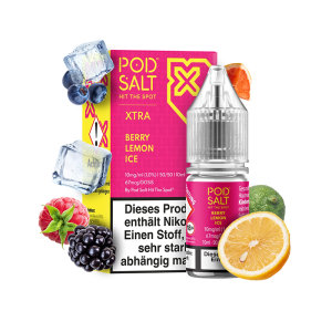 PodSalt Xtra Berry Lemon Ice 10 mg
